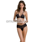 Комплект Passion Free Your Senses Eco Kerria Set, чорний: бюстгальтер + трусики - Фото №1