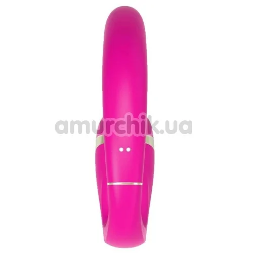 Вибратор с вакуумным стимулятором Adrien Lastic Exploring Senses My G, розовый