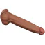 Фалоімітатор Sliding-Skin Dual Layer Dong King Sized 13.5, світло-коричневий - Фото №3
