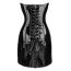 Сукня Star Night Patent Leather Corset Dress, чорна - Фото №12