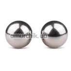 Вагінальні кульки Easy Toys Ben Wa Metal Exercise Balls 19 mm, срібні - Фото №1