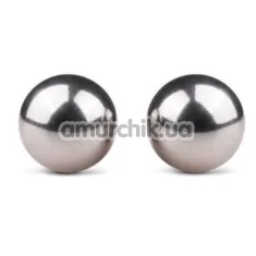 Вагінальні кульки Easy Toys Ben Wa Metal Exercise Balls 19 mm, срібні - Фото №1