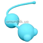 Вагинальные шарики Loveshop Silicone Kegel Balls With Globs, голубые - Фото №1