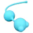 Вагінальні кульки Loveshop Silicone Kegel Balls With Globs, блакитні - Фото №1