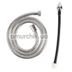Интимный душ Black Mont Anal Deep Shower Enema System 6.3, серебряный - Фото №1