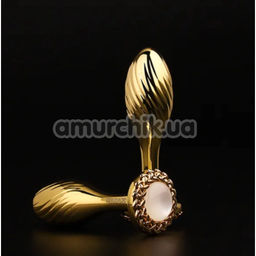 Анальная пробка Lockink Sevanda Pearl Pear-Shape Anal Plug, золотая