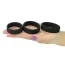 Набір ерекційних кілець Power Plus Cock Ring Series Pro, чорний - Фото №2