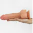 Вібратор із ротацією та підігрівом Dual-Layered Silicone Nature Cock Liam 8.5, тілесний - Фото №9