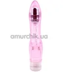 Вибратор Crystal Jelly Glitters Dual Probe, розовый - Фото №1