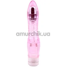 Вибратор Crystal Jelly Glitters Dual Probe, розовый - Фото №1