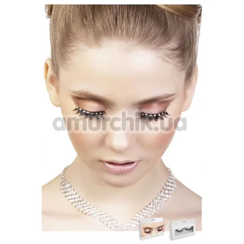Вії Black-Yellow Rhinestone Eyelashes (модель 572)