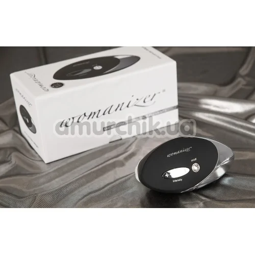 Симулятор орального секса для женщин Womanizer W500 Pro, черно-серебряный
