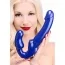 Безремневой страпон с вибрацией Strap U Revolver II Vibrating Strapless Strap On Dildo, синий - Фото №9