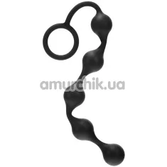 Анальная цепочка Onyx Silicone Anal Beads, черная - Фото №1