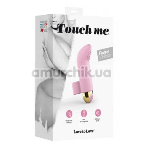 Насадка на палець з вібрацією Love To Love Touch Me, рожева
