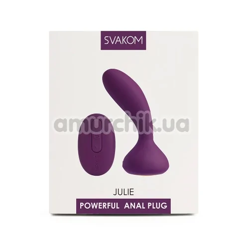 Анальный вибростимулятор Svakom Julie, фиолетовый