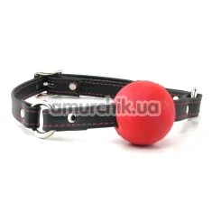 Кляп Rubber Ball Gag, червоний - Фото №1