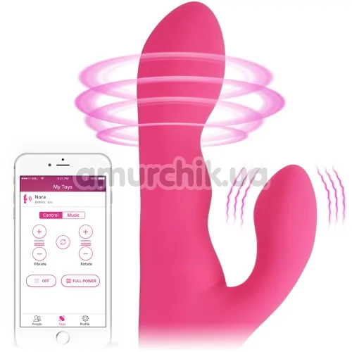 Вібратор Lovense Nora, рожевий
