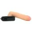 Вибратор CyberSkin Vibrating Cyber Cock with Balls, телесный 19 см - Фото №3