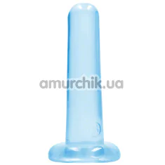 Фалоімітатор Realrock Crystal Clear Dildo 5.3, блакитний - Фото №1
