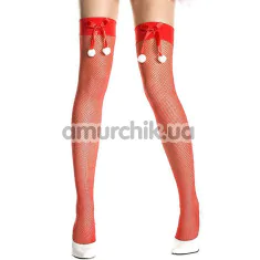 Чулки Music Legs 4954, красные - Фото №1