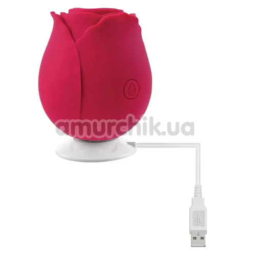 Симулятор орального секса для женщин Eve's Ravishing Rose Clit Pleaser, красный