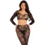 Комплект Leg Avenue Body Count Crop Top and Tights Set, чорний: топ + легінси - Фото №6