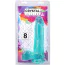 Фаллоимитатор Doc Johnson Crystal Jellies Realistic Cock With Balls 8, бирюзовый - Фото №4