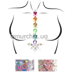 Украшение для тела Leg Avenue Adore Jewels Sticker & Body Glitter, радужное - Фото №1