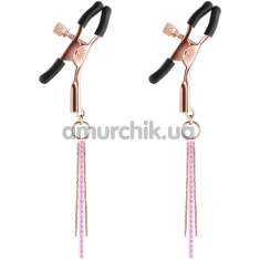 Затискачі для сосків Bound Nipple Clamps D3, рожево-золоті - Фото №1