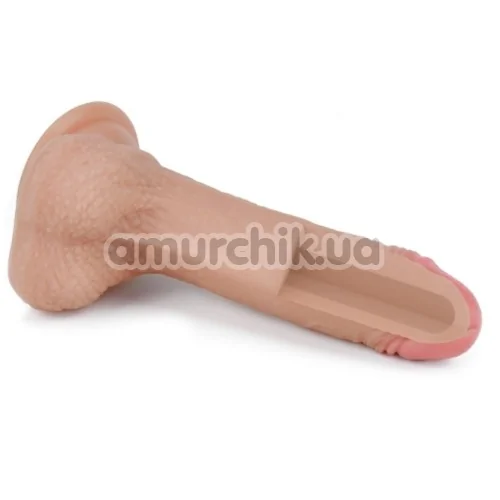 Фалоімітатор Dual-Layered Silicone Nature Cock LV4001, тілесний