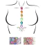 Украшение для тела Leg Avenue Adore Jewels Sticker & Body Glitter, радужное - Фото №1