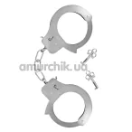 Наручники Fetish Tentation Enjoy Pain Adjustable Metal Wrist Cuffs, срібні - Фото №1