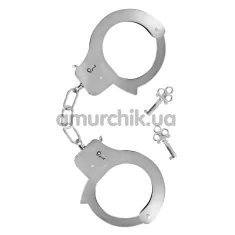 Наручники Fetish Tentation Enjoy Pain Adjustable Metal Wrist Cuffs, срібні - Фото №1