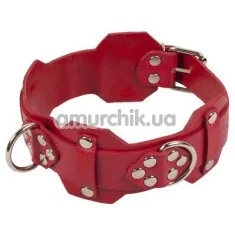 Ошейник sLash Vip Leather Collar, красный - Фото №1