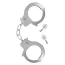 Наручники Fetish Tentation Enjoy Pain Adjustable Metal Wrist Cuffs, срібні - Фото №1
