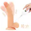 Cтрапон з вібрацією Ingen Easy Strapon Set 8.5 With Balls, тілесний - Фото №3