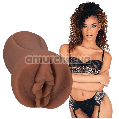 Штучна вагіна Signature Strokers Scarlit Scandal Pocket Pussy, коричнева