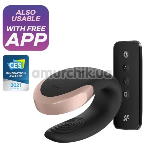 Вибратор Satisfyer Double Love Luxury Partner Vibrator, черный