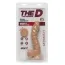 Фаллоимитатор The D Dual Density Ragin D 7.5 Inch With Balls, телесный - Фото №2
