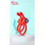 Виброкольцо для члена Love Signal Thrill Ring, красное - Фото №9