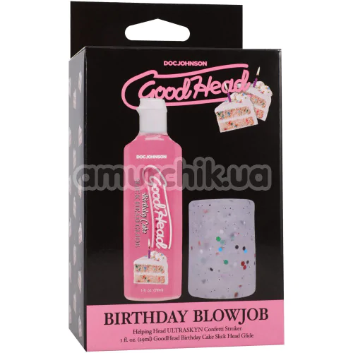 Набір для мінету Doc Johnson GoodHead Birthday Blowjob Set, 3 шт