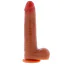 Фалоімітатор Get Real Skin Foreskin Dong 23 cm, світло-коричневий - Фото №1
