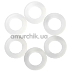 Набір ерекційних кілець для мошонки Boners Ring Master Ballstretcher Set, прозорий - Фото №1