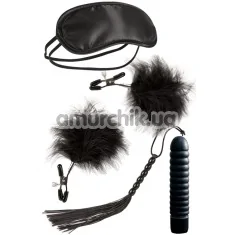 Набор из 4 предметов Guilty Pleasure Vibrator Gift Set, чёрный - Фото №1