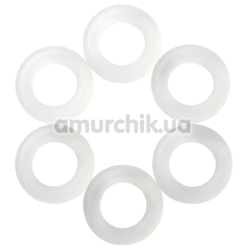 Набір ерекційних кілець для мошонки Boners Ring Master Ballstretcher Set, прозорий - Фото №1