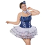 Костюм стюардессы JSY Sexy Lingerie P61122, сине-белый: платье + трусики-стринги + головной убор + платок - Фото №3