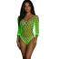 Боди Star Night Fishnet Glow Party Bodysuit, салатовое - Фото №1