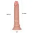Фалоімітатор Dual-Layered Silicone Nature Cock LVTOY002, тілесний - Фото №7