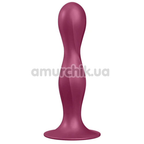 Фаллоимитатор Satisfyer Double Ball-R, бордовый - Фото №1